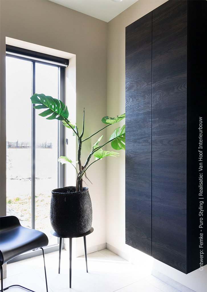 Maatwerk kast in S171 Bruciato