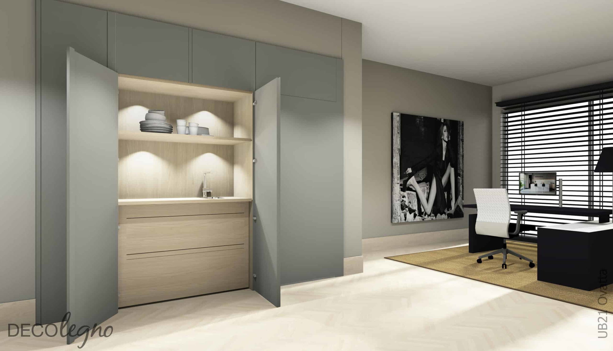 Decoratief plaatmateriaal grijs mat