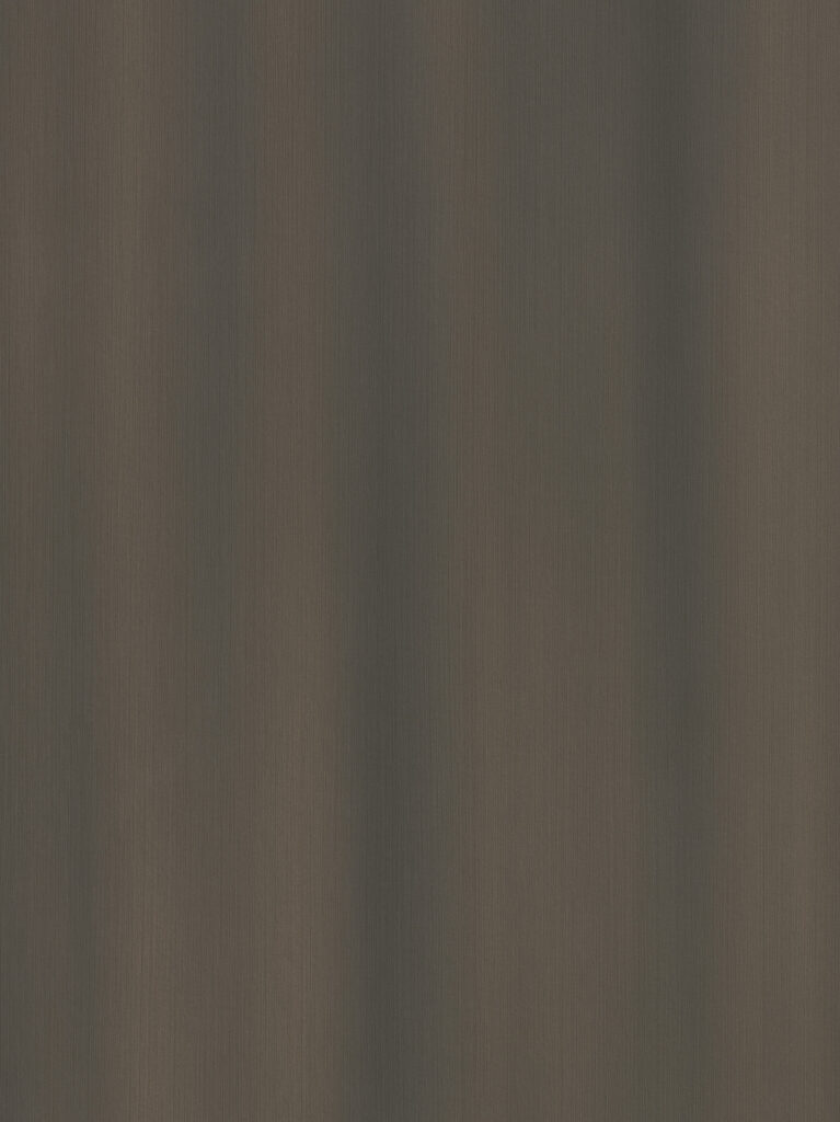 Decoratief plaatmateriaal donkerbruin met een subtiele verticale glansdraad|Decoratief plaatmateriaal donkerbruin met een subtiele verticale glansdraad
