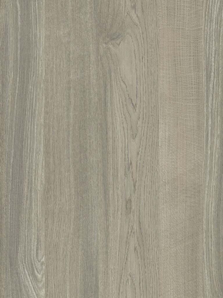 Detailafbeelding van decoratief plaatmateriaal LR83 Sablé|||Decoratief plaatmateriaal grijs hout detailscan|Hele plaatafbeelding van decoratief plaatmateriaal LR83 Sablé