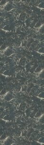 Hele plaatafbeelding van decoratief plaatmateriaal waarin een donkergroen natuursteendecor is ter zien, de FD41 Fiocco van Cleaf.