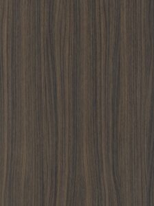Detailafbeelding LS53 Poro Noce van Cleaf, decoratief plaatmateriaal met donkerbruine walnotenhoutstructuur