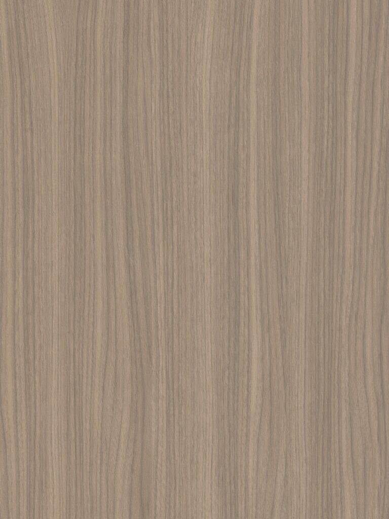 Detailafbeelding LS96 Poro Noce van Cleaf, decoratief plaatmateriaal met lichtbruine walnotenhoutstructuur