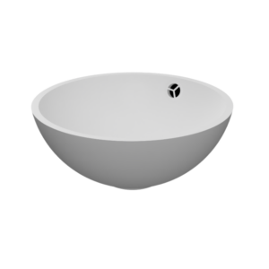 Witte wasbak solid surfacemateriaal
