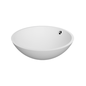 Witte wasbak solid surfacemateriaal