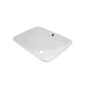 Witte waskom solid surfacemateriaal