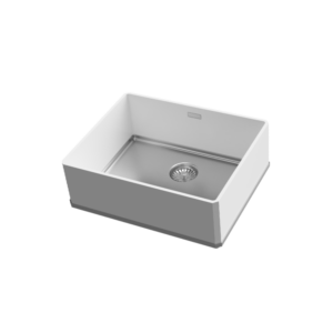 Witte wasbak solid surfacemateriaal