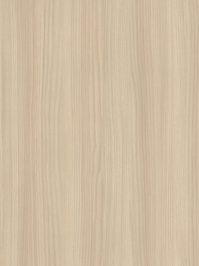 Detailafbeelding van decoratief plaatmateriaal met een natuurlijke lichte houttextuur, de LS93 Matrice van Cleaf.