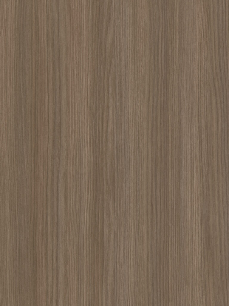 Detailafbeelding van decoratief plaatmateriaal met een stijlvolle warm bruine houttextuur, de LS95 Matrice van Cleaf.