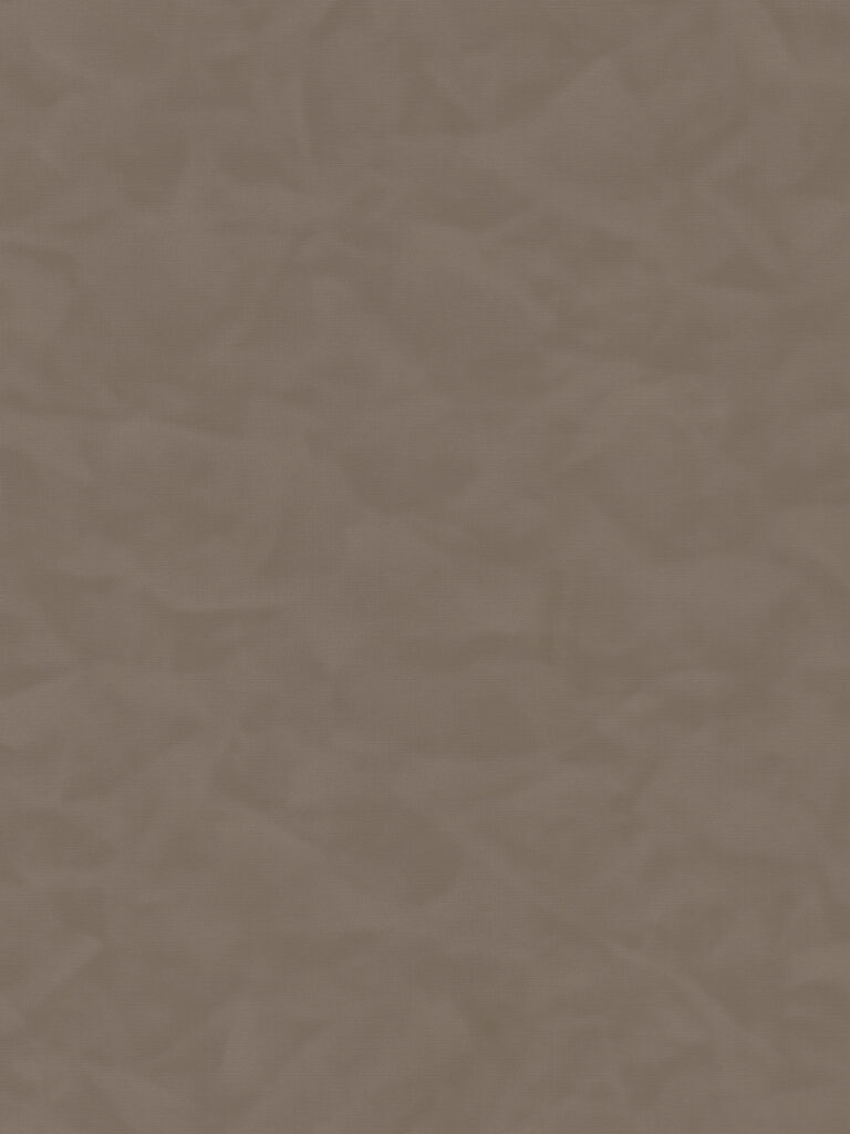 Detailafbeelding van decoratief plaatmateriaal met een donkerbruine basis en de beleving van gedrapeerd zijde, de FD63 Alpaca van Cleaf.