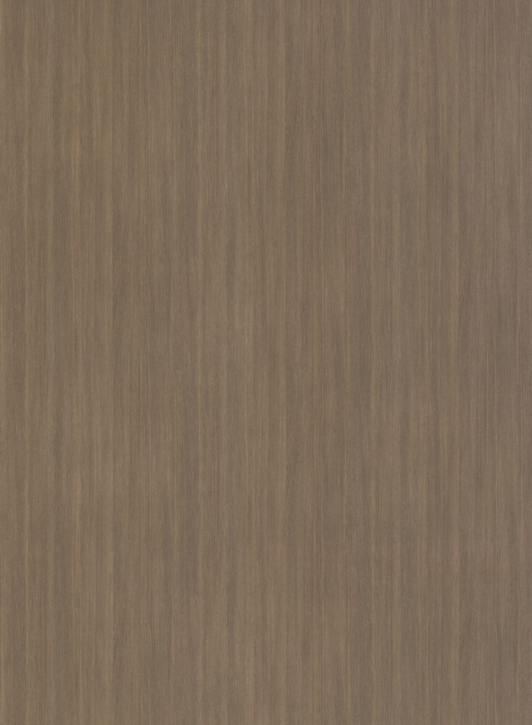 Hele plaatafbeelding van decoratief plaatmateriaal met een warm notenbruine houttextuur, de LT10 Matrice van Cleaf.