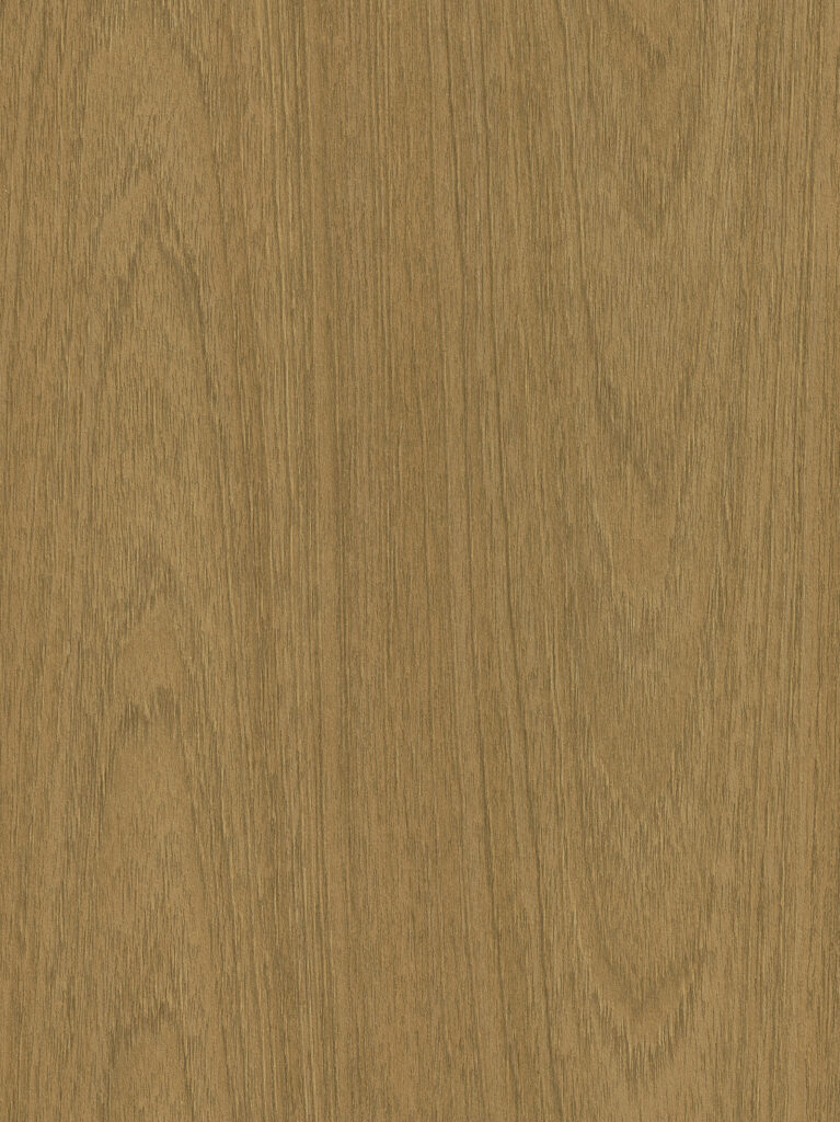 Detailafbeelding van decoratief plaatmateriaal met een warme natuurlijke houttextuur, de S223 Annara van Cleaf.