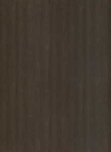 Hele plaatafbeelding van decoratief plaatmateriaal met een diepe warm bruine houttextuur, de S226 Annara van Cleaf.