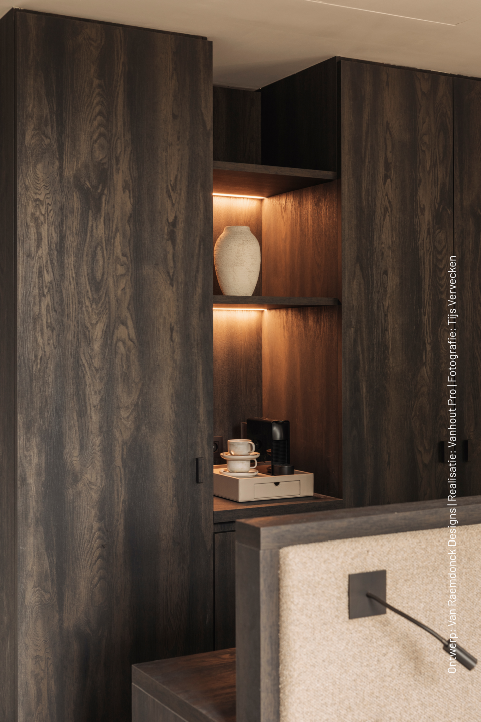 Hotelkamer Priorij Corsendonck met maatwerk in S171 Bruciato